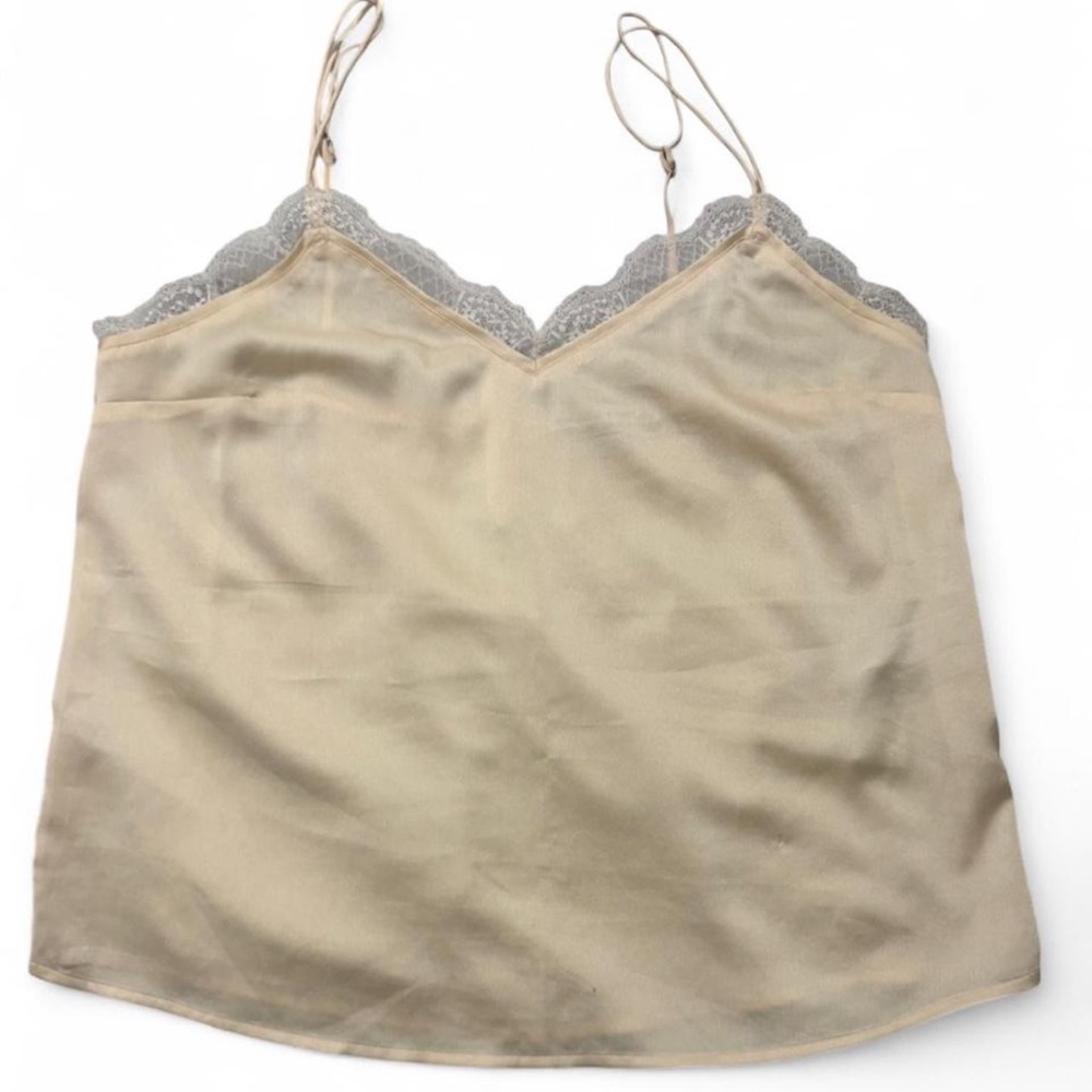 Abercrombie & Fitch Silk Lace Trim Cami Top